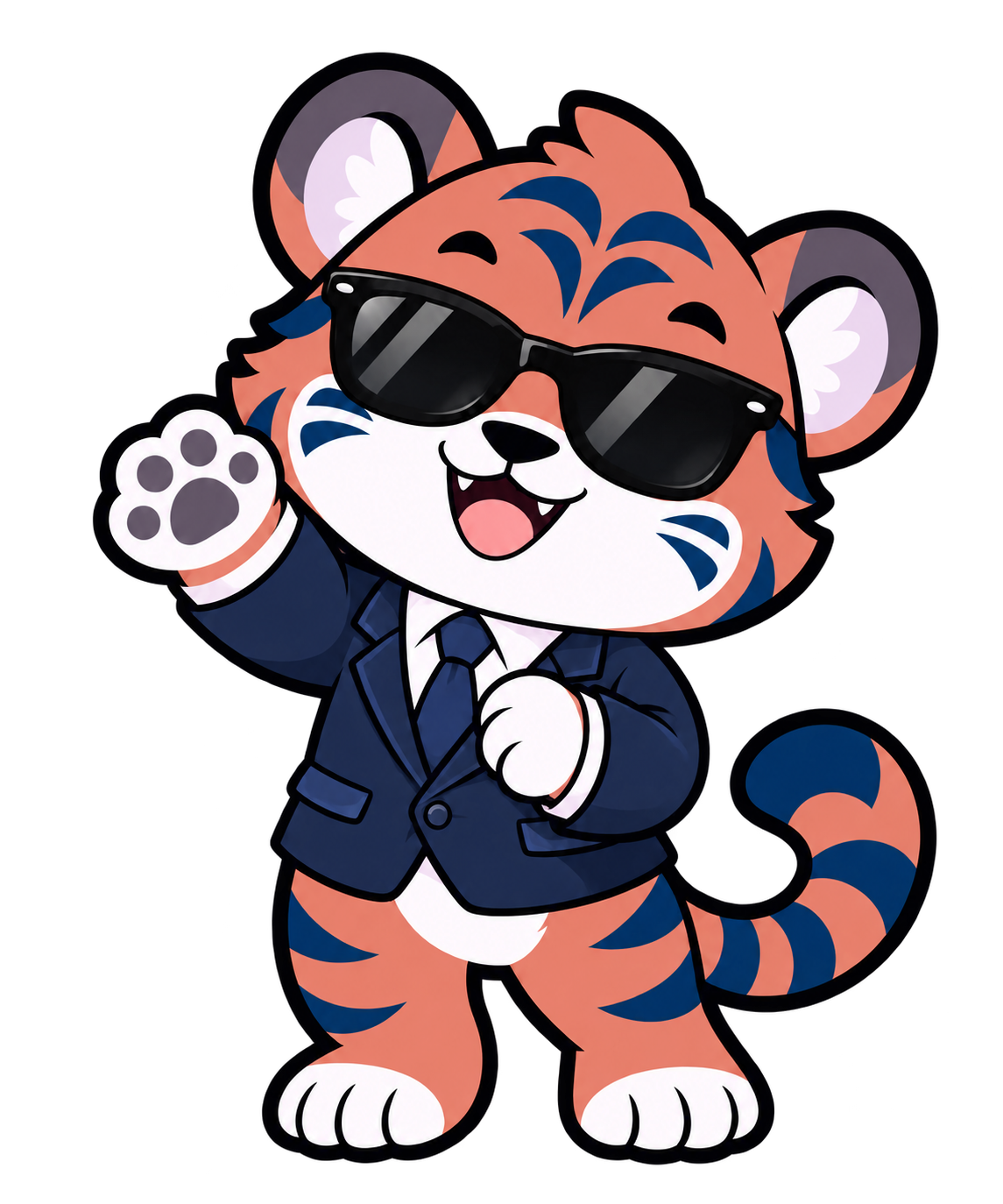 Chibi tiger mascot